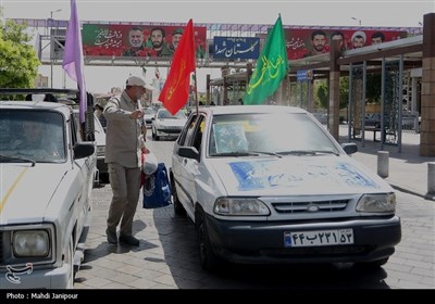 حرکت کاروان خودرویی مردم اصفهان برای شرکت در اجتماع قیام مردمی&quot; انا علی العهد&quot;