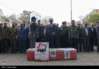 تشییع جانباز شهید سردار اباذر فرج نیا - زنجان