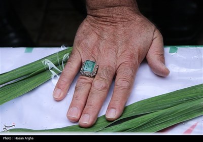 تشییع جانباز شهید سردار اباذر فرج نیا - زنجان