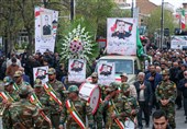 تشییع باشکوه پیکر جانباز شهید سردار اباذر فرجنیا