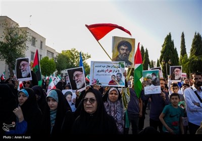 خشم شیرازی‌ها از جنایات رژیم صهیونیستی