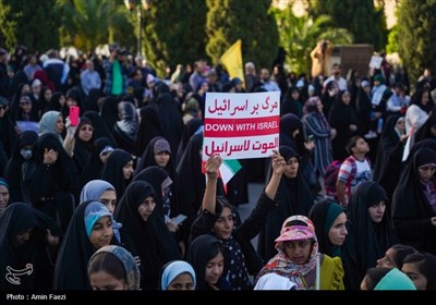 خشم شیرازی‌ها از جنایات رژیم صهیونیستی