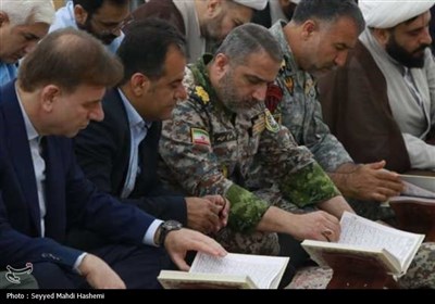تجدید میثاق فرماندهان نیروهای مسلح استان بوشهر با شهدا