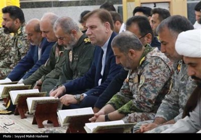 تجدید میثاق فرماندهان نیروهای مسلح استان بوشهر با شهدا