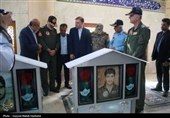 تجدید میثاق فرماندهان نیروهای مسلح استان بوشهر با شهدا