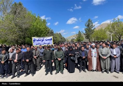 راهپیمایی مردم شهرستانهای پاوه، ثلاث باباجانی و روانسر در حمایت از مردم غزه