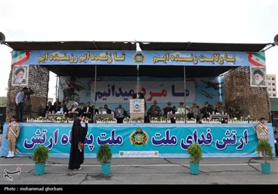 مراسم سان و رژه نیروهای مسلح در بیرجند