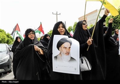 راهپیمایی مردم گرگان در حمایت از غزه