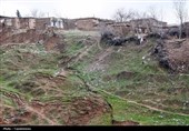 رانش زمین در روستای گلی بجنورد