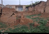 رانش زمین در روستای گلی بجنورد