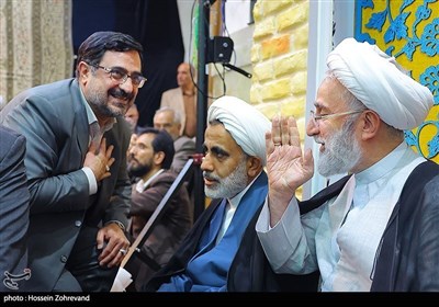 در حاشیه مراسم ختم حجت‌الاسلام نیری 