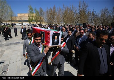 مراسم تشییع پیکر دکتر اکبر اعتماد پدر فناوری هسته‌ای ایران