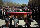 مراسم تشییع پیکر دکتر اکبر اعتماد پدر فناوری هستهای ایران