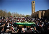 مراسم تشییع پیکر دکتر اکبر اعتماد پدر فناوری هسته‌ای ایران