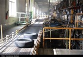 کار وتلاش در سنگر تولید تایر در بزرگترین واحد صنعتی خراسان جنوبی