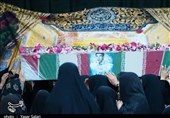 پایان فراق 38 ساله/ تشییع پیکر شهید تقویفر در گناباد+تصاویر