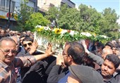 تشییع شهید علی اصغر مرشدلو در نیشابور + تصاویر
