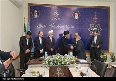 گزارش تصویری حضور آیت الله عاملی در دادسرای اردبیل/انتشار/