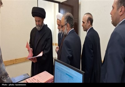 گزارش تصویری حضور آیت الله عاملی در دادسرای اردبیل/انتشار/