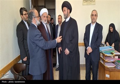 گزارش تصویری حضور آیت الله عاملی در دادسرای اردبیل/انتشار/