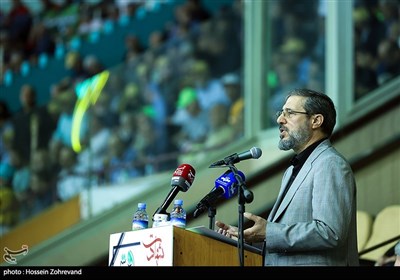 سخنرانی علیرضا بیات، رئیس جدید سازمان حج و زیارت در همایش آموزشی و توجیهی زائران حج تمتع استان تهران