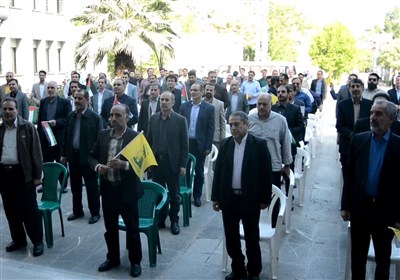 تجمع کارکنان جهاد کشاورزی لرستان در محکومیت جنایات اسرائیل