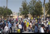 بوشهریها در حمایت از مردم غزه راهپیمایی کردند+تصاویر