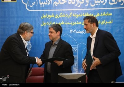 سفر جانشین قرارگاه خاتم‌الانبیا به اردبیل + تصاویر