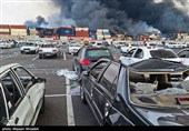 خسارات  انفجار در اسکله شهید رجایی - بندرعباس