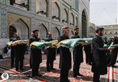 آئین اعزام کاروان زیر سایه خورشید در حرم مطهر رضوی برگزار شد