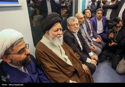 بازدید آیت الله سید احمد علم‌الهدی نماینده ولی فقیه و امام جمعه مشهد از پروژه خط سه مترو مشهد 