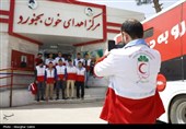 همدلی مردم خراسان شمالی با سانحه دیدگان بندر عباس+تصاویر