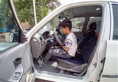 توقیف پرایدی که راننده آن یک کودک 12 ساله بود!