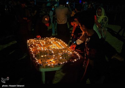 سوگواری ساکنین کیش برای جان‌باختگان حادثه بندر عباس