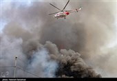 سومین روز حادثه انفجار در اسکله شهید رجایی - بندرعباس