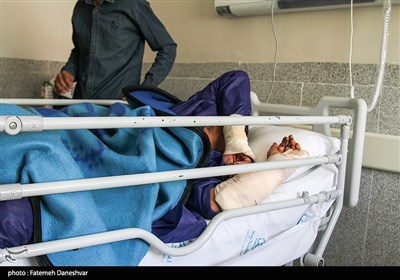 مصدومان حادثه بندر شهید رجایی