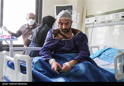 مصدومان حادثه بندر شهید رجایی