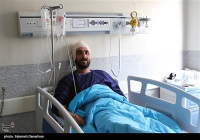 مصدومان حادثه بندر شهید رجایی