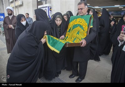 استقبال از کاروان زیر سایه خورشید در کرمانشاه- عکس خبری تسنیم