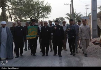 حرم،امام،رضوي،خدام،رضا،استان،پرچم،بوشهر،معنوي،مناطق،حضور،آست ...