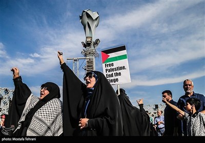 اجتماع سراسری فریاد فلسطین در میدان امام حسین(ع)