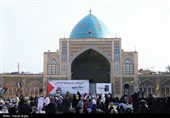 تجمعات شعبیة واسعة تضامناً مع فلسطین فی عدد من المحافظات الإیرانیة