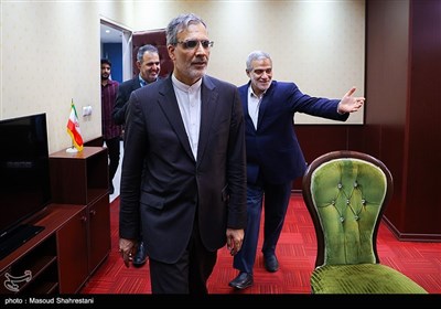 حسین جابری انصاری مدیرعامل خبرگزاری جمهوری اسلامی(ایرنا) و مجید قلی زاده مدیر عامل خبرگزاری تسنیم