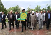 شمیم پرچم رضوی در شهرستان میانه وزیدن گرفت