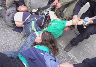 معترضين،كابينه،درگيري،پليس،قدس،تظاهرات،دفتر،كنست