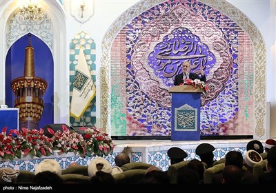 مسعود پزشکیان رئیس جمهور در ششمین کنگره‌ جهانی حضرت رضا(ع) -مشهد