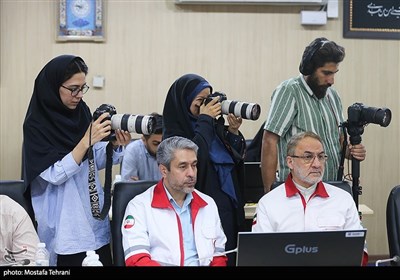 نشست خبری رئیس جمعیت هلال احمر
