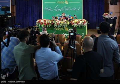نشست خبری عباس حیدری، مسئول ستاد مردمی برگزاری اجتماع بزرگ امام رضایی‌ها