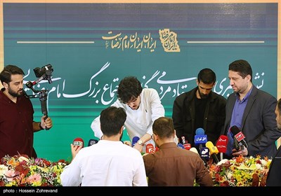 نشست خبری عباس حیدری، مسئول ستاد مردمی برگزاری اجتماع بزرگ امام رضایی‌ها