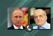 بزشکیان وبوتین یؤکدان على الإرادة المشترکة لإیران وروسیا لتنفیذ اتفاقیة التعاون الشامل